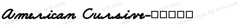 American Cursive字体转换